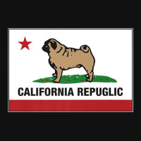 Funny Pug California Repuglic California Cali Pin-back Button | Artistshot