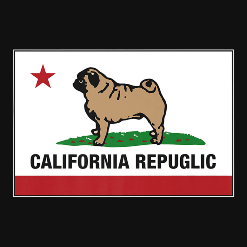 Funny Pug California Repuglic California Cali Pin-back Button | Artistshot