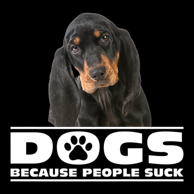 Dogs Because People Suck Black And Tan Coonhound Adjustable Cap by SamtBetty | Artistshot