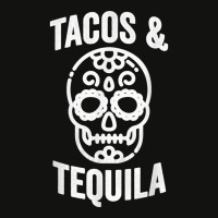 Tacos & Tequila Sugar Skull Calavera Alcohol Mexican Scorecard Crop Tee | Artistshot