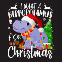 Hippopotamus I Want A Hippopotamus For Christmas Xmas Hippo 132 Hippo Waist Apron | Artistshot