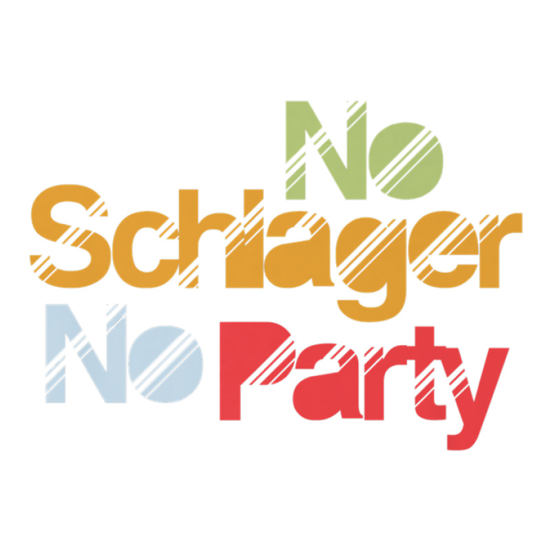 German Catchy Music Lover No Schlager No Party Musician Sticker | Artistshot