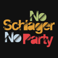 German Catchy Music Lover No Schlager No Party Musician Accessory Pouches | Artistshot