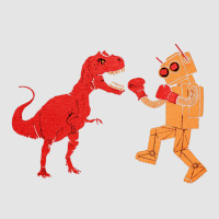 Dinosaur Vs Robot, Dinosaur Vs Robot Art, Dinosaur Vs Robot Vintage, D Exclusive T-shirt | Artistshot