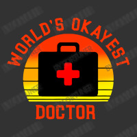 World S Okayest Doctor Funny Medical Physician Worker Saying Baby Bodysuit | Artistshot