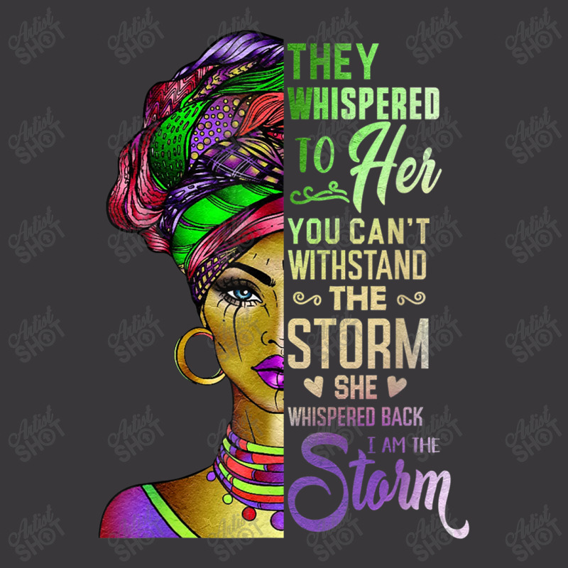 Black History Month  African Woman Afro I Am The Storm Graphic Music Ladies Curvy T-Shirt by TyrellDesign | Artistshot