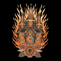 Burning Church, Burning Church Art, Burning Church Vintage, Burning Ch Long Sleeve Shirts | Artistshot