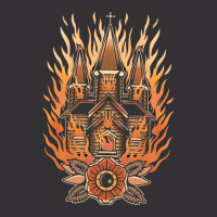 Burning Church, Burning Church Art, Burning Church Vintage, Burning Ch Vintage Hoodie | Artistshot