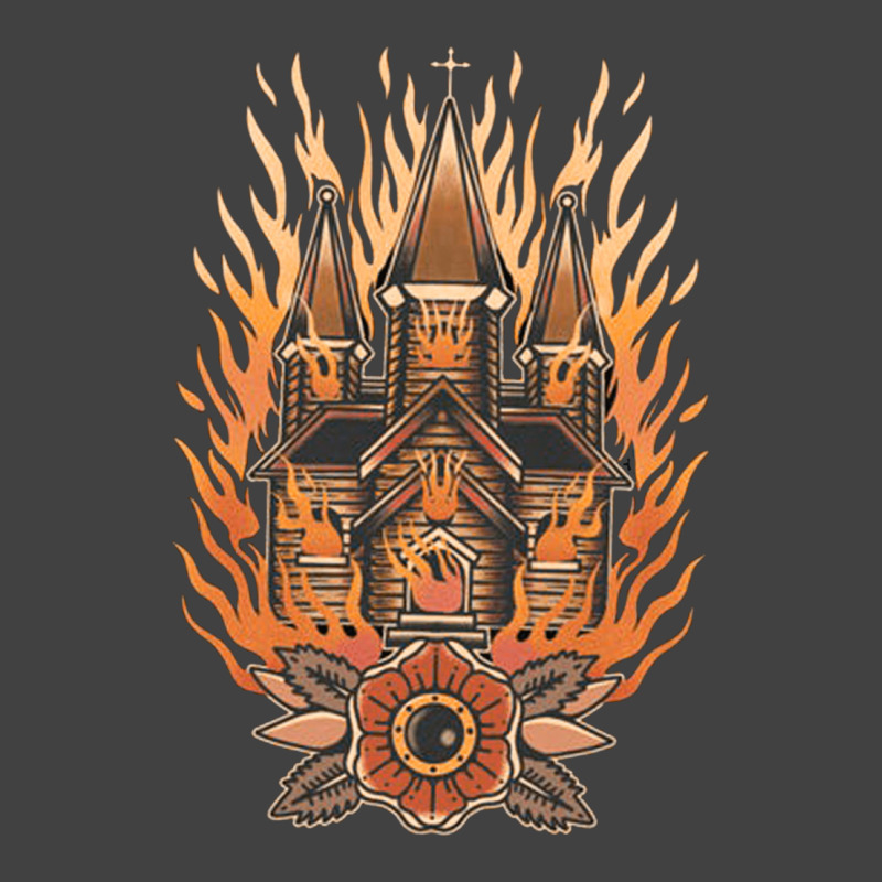 Burning Church, Burning Church Art, Burning Church Vintage, Burning Ch Vintage T-shirt | Artistshot