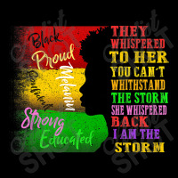 Black History Month  African Woman Afro I Am The Storm Music Vintage Cropped Sweater | Artistshot