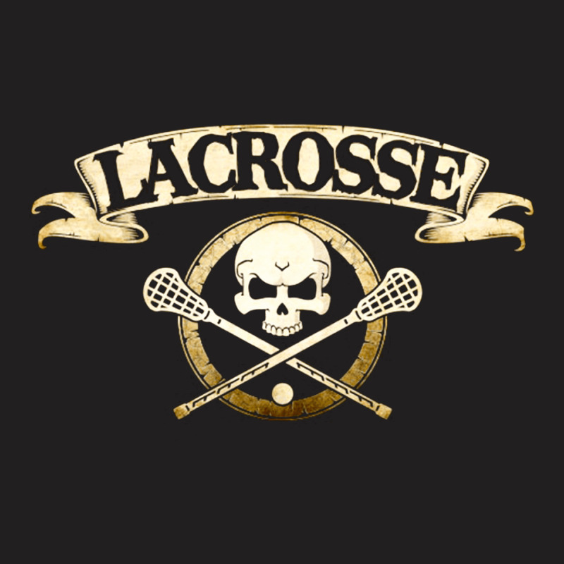 Lacrosse Skull And Crossbones, Lacrosse Skull And Crossbones Art, Lacr T-shirt | Artistshot