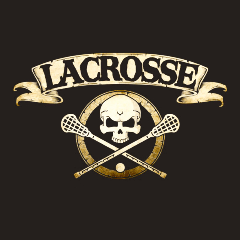 Lacrosse Skull And Crossbones, Lacrosse Skull And Crossbones Art, Lacr Tank Top | Artistshot