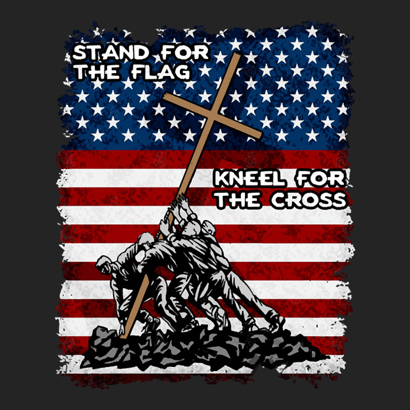 Stand For The Flag Kneel For The Cross, Stand For The Flag, Kneel For  3/4 Sleeve Shirt | Artistshot