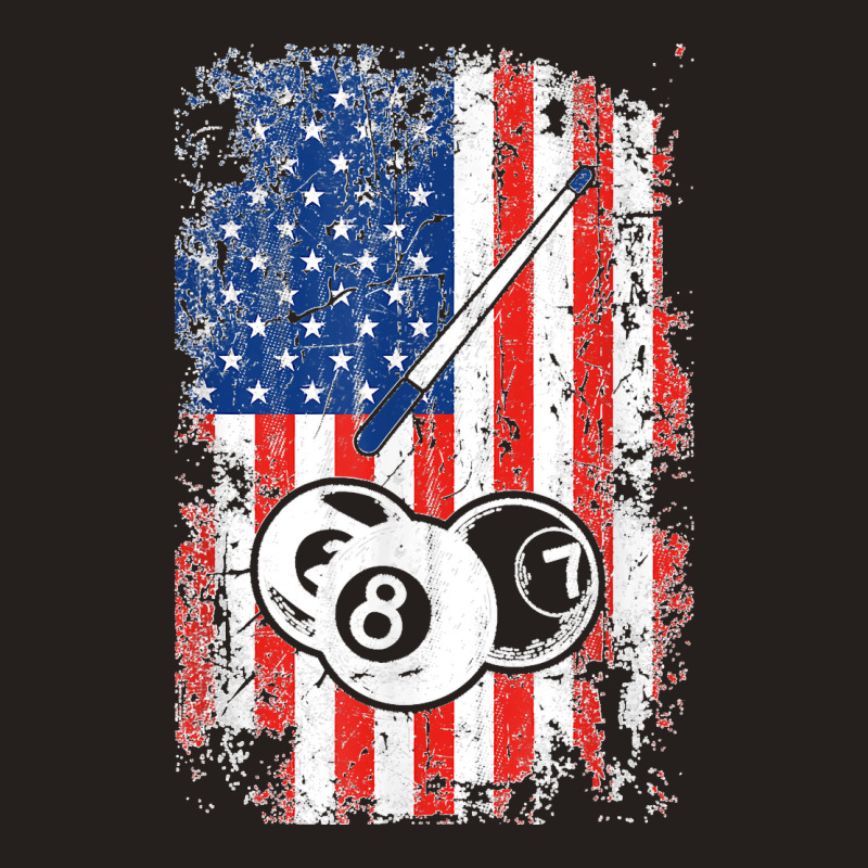 Billiards American Flag Cue Pool Balls Billiard Player Gift T Shirt Tank Top | Artistshot