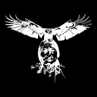 Sitting Bull Eagle, Sitting Bull Eagle Art, Sitting Bull Eagle Paintin Pocket T-shirt | Artistshot