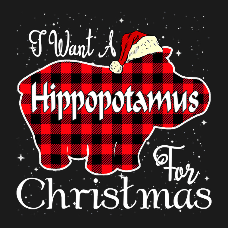 Hippopotamus I Want A Hippopotamus For Christmas Xmas Hippo 294 Hippo Full-length Apron | Artistshot