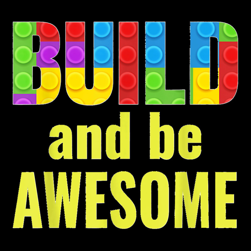 Build And Be Awesome Brick Builder Kids Block Set Builder Adjustable Cap | Artistshot