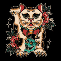 Lucky Cat, Lucky Cat Japan, Lucky Cat Art, Lucky Cat Painting, Lucky C Zipper Hoodie | Artistshot