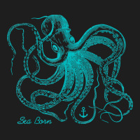 Octopus Cool Vintage Marine Biologist Ocean Sea Life 4 Classic T-shirt | Artistshot