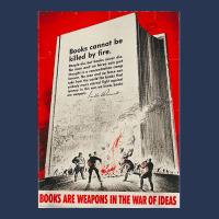 Books Are Weapons In The War Of Ideas Ww2 Propaganda Poster T Shirt Ladies Denim Jacket | Artistshot