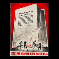 Books Are Weapons In The War Of Ideas Ww2 Propaganda Poster T Shirt Women's V-neck T-shirt | Artistshot