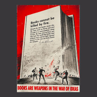 Books Are Weapons In The War Of Ideas Ww2 Propaganda Poster T Shirt Ladies Curvy T-shirt | Artistshot