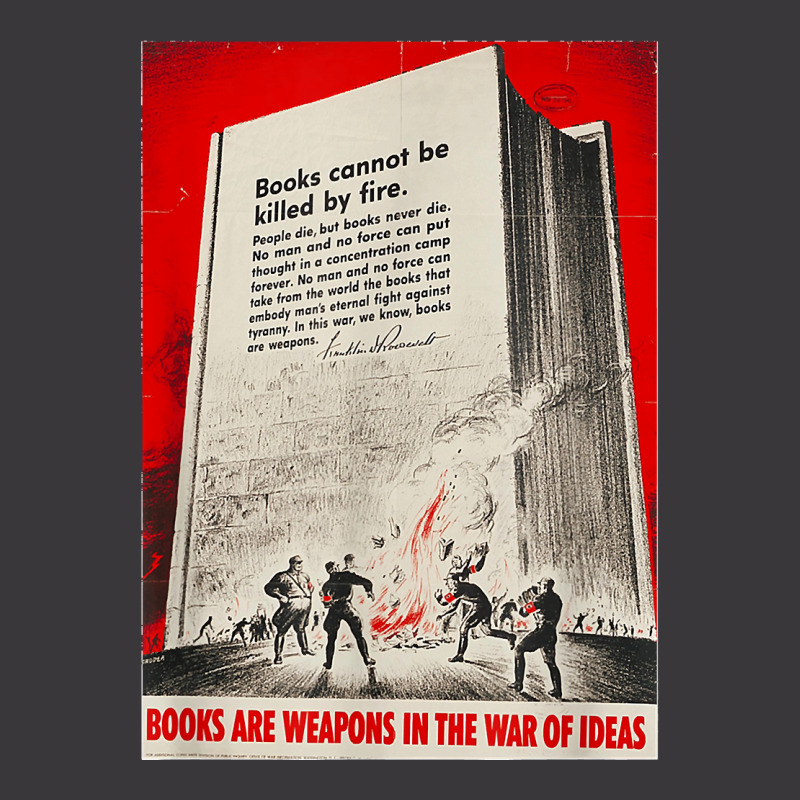 Books Are Weapons In The War Of Ideas Ww2 Propaganda Poster T Shirt Ladies Curvy T-Shirt by AndreaRomero | Artistshot