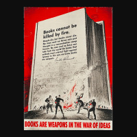 Books Are Weapons In The War Of Ideas Ww2 Propaganda Poster T Shirt Crop Top | Artistshot