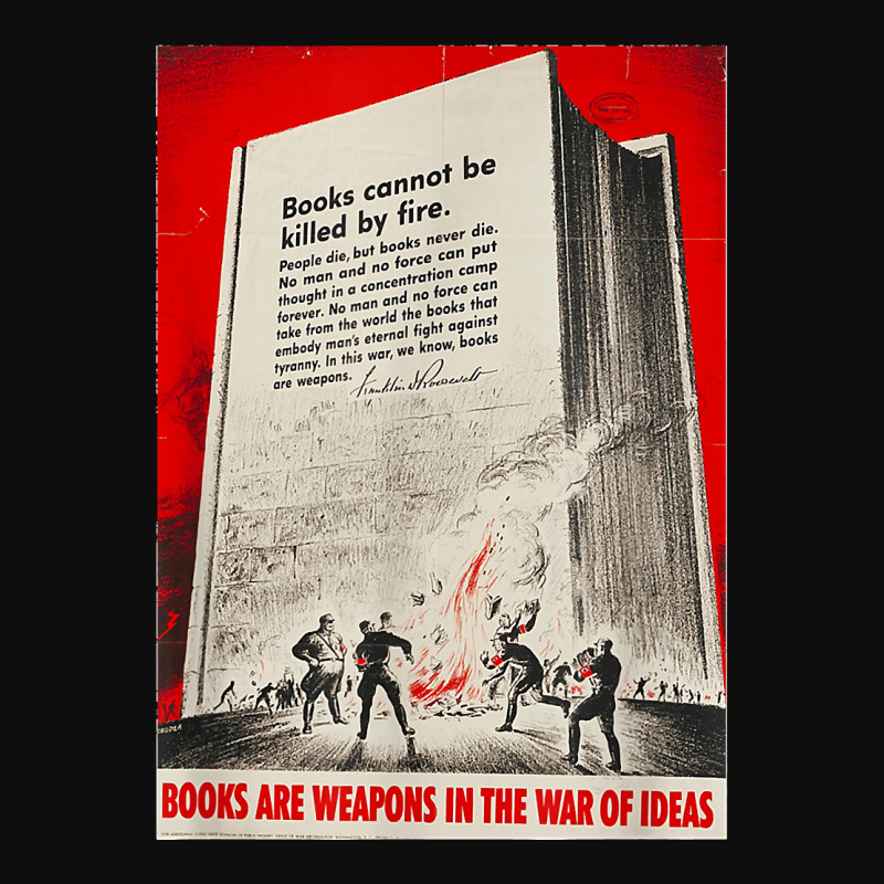 Books Are Weapons In The War Of Ideas Ww2 Propaganda Poster T Shirt Crop Top by AndreaRomero | Artistshot