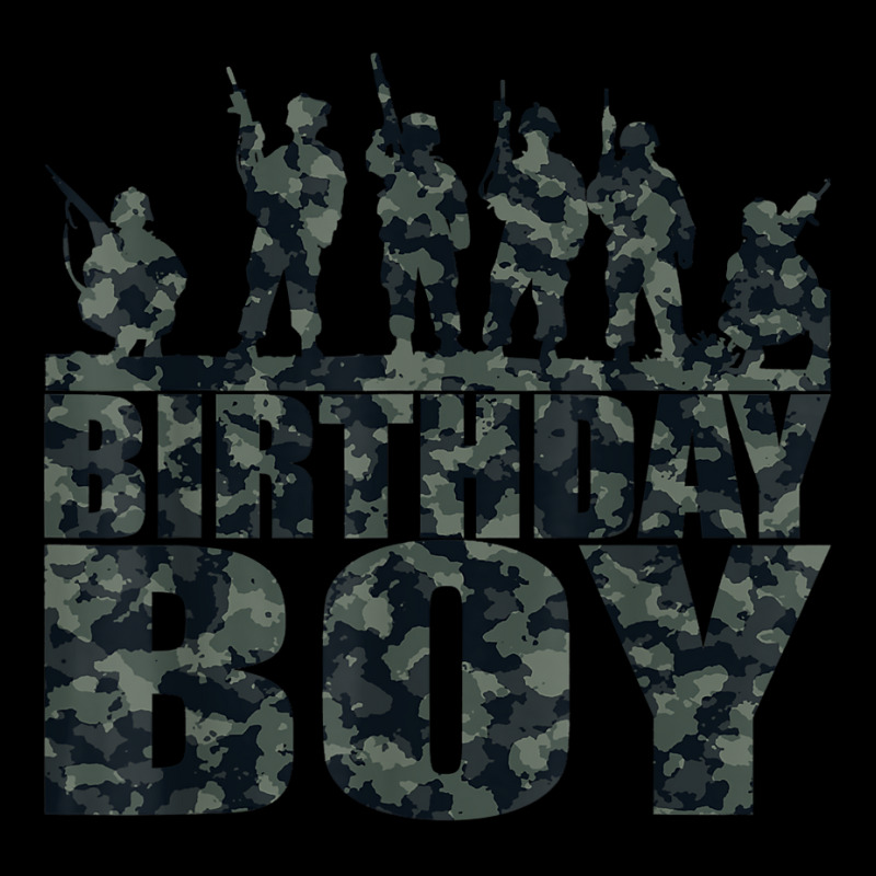 Birthday Boy Army Party Military Party Supplies Camo Green Long Sleeve Shirts | Artistshot