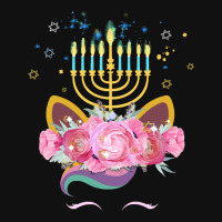 Cute Unicorn Face Hanukkah Gift T  Shirt Unicorn Face Hanukkah Funny H Accessory Pouches | Artistshot