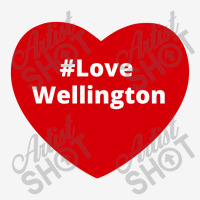 Love Wellington, Hashtag Heart, Love Wellington Drawstring Bags | Artistshot