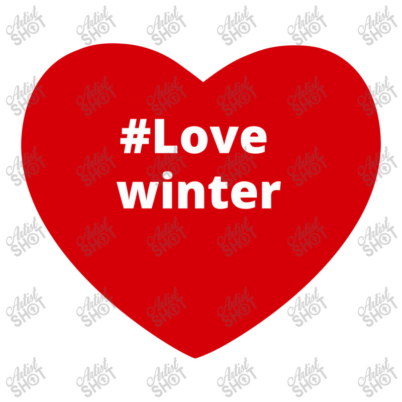 Love Winter, Hashtag Heart, Love Winter Youth Zipper Hoodie by chillinxs | Artistshot