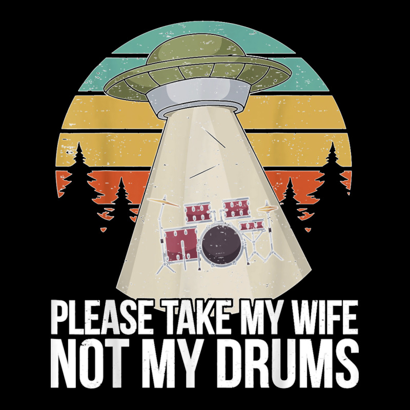 Funny Drummer Drumming Drum Kit Percussion I Wife Ufo Aliens Maternity ...