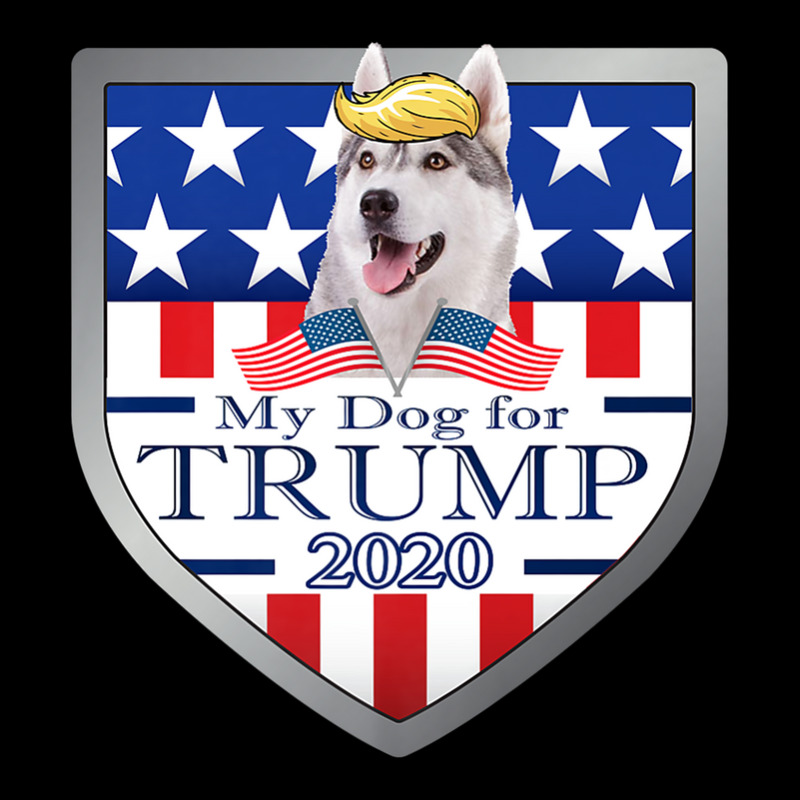 My Siberian Husky For Trump Cropped Hoodie by SchurGershom | Artistshot