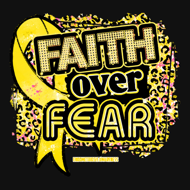 Endometriosis T  Shirt Endometriosis Awareness  Ribbon Faith Over Fear Baby Beanies by fallaciousrealize | Artistshot