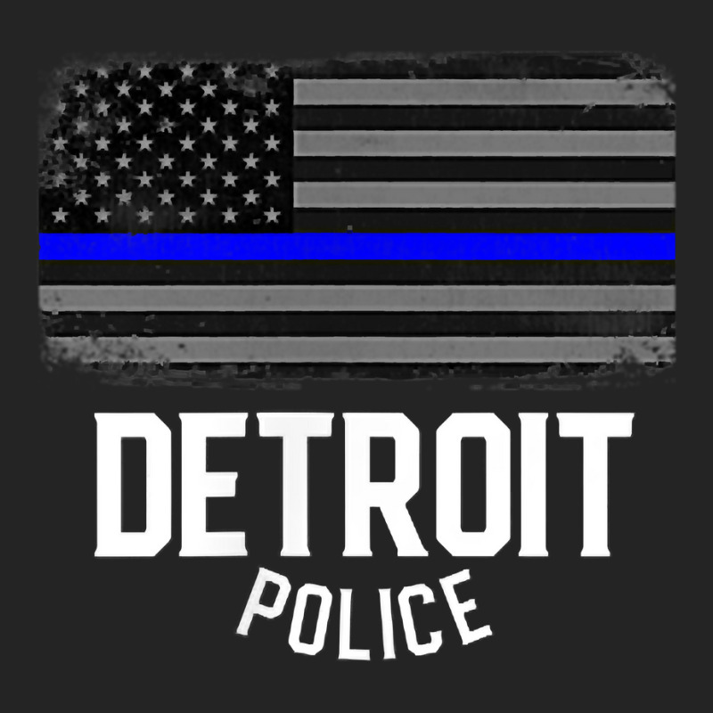 City Of Detroit Police Officer Michigan Policeman 3/4 Sleeve Shirt | Artistshot