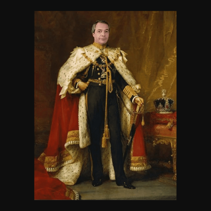 Nigel Farage King, Nigel Farage, King, Anti Boris Johnson, Farage King Crop Top by cm-arts | Artistshot