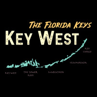 Key West Map, The Florida Keys, Key West Map, Florida Keys Islands Bea Women's V-neck T-shirt | Artistshot