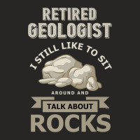 Retired Geologist Retirement Rock Collector Ladies Fitted T-shirt | Artistshot