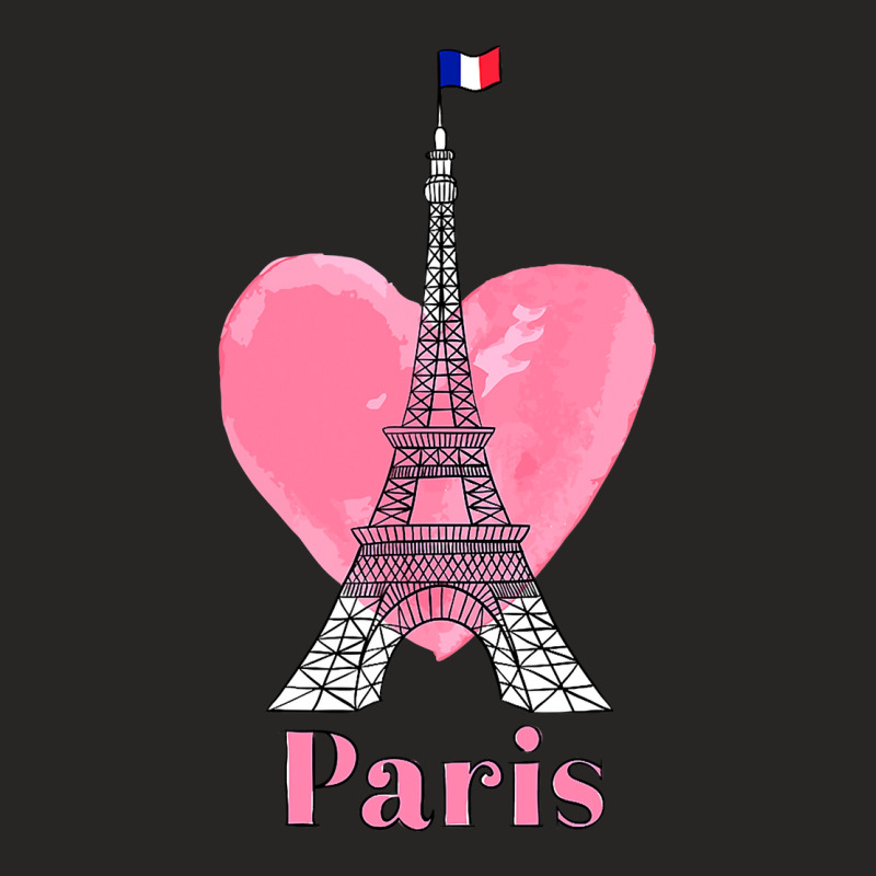 I Love Paris  Eiffel Tower France Gift Ladies Fitted T-Shirt by cm-arts | Artistshot