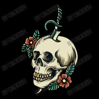 Illustration Skull With Ornamental Flower Women's V-neck T-shirt | Artistshot