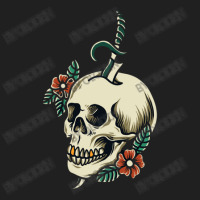 Illustration Skull With Ornamental Flower Ladies Polo Shirt | Artistshot