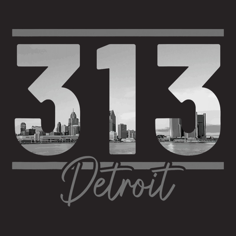 Detroit 313 Area Code Skyline Michigan Vintage Vintage Cap by cm-arts | Artistshot