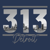 Detroit 313 Area Code Skyline Michigan Vintage Men Denim Jacket | Artistshot