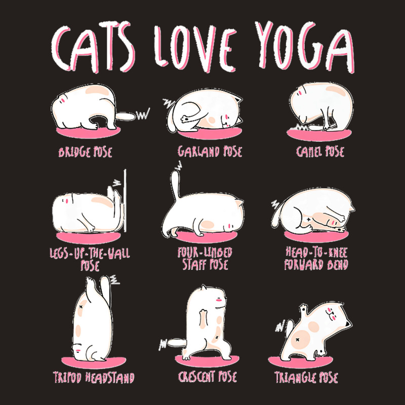 Funny Cats Love Different Yoga Positions Yoga Cat Premium Tank Top by cm-arts | Artistshot