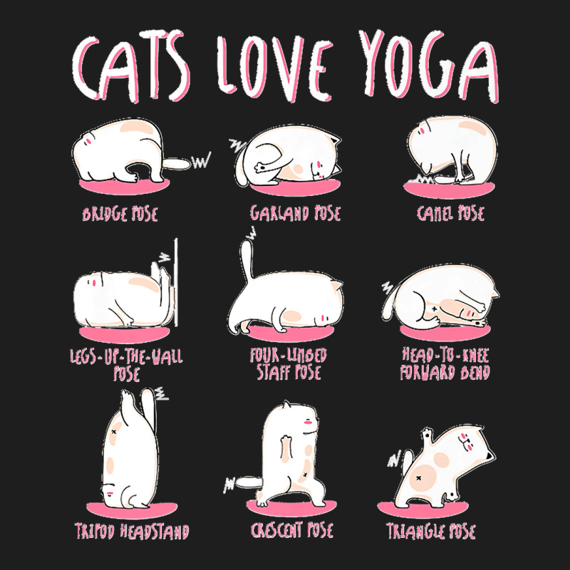 Funny Cats Love Different Yoga Positions Yoga Cat Premium Classic T-shirt by cm-arts | Artistshot