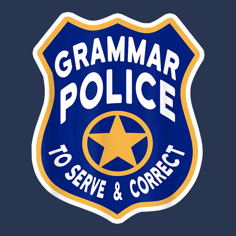 Grammar Police Badge, To Serve, Correct Ladies Denim Jacket by LorettaSharron | Artistshot