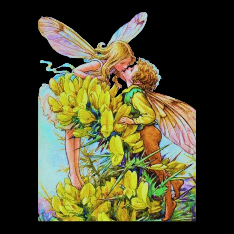 Kissing Fairies, Vintage Fairy Art, Gorse Flower Fairies, Kissing Fair Adjustable Cap | Artistshot