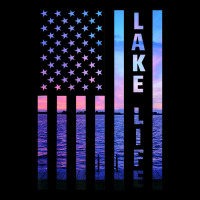 Lake Life American Flag Dock Sunset Wakeboarder Power Boat Zipper Hoodie | Artistshot